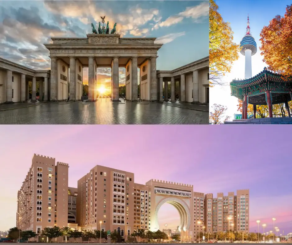 Germany Dubai South Korea